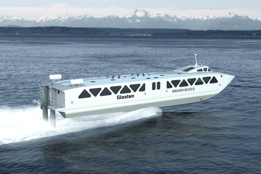 Hydrofoil_T_Boat_Front_Port_View_Olympic_Mountains_Motion